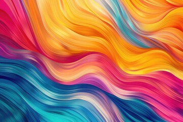 Wall Mural - abstract background with glowing waves and lines in purple and blue colors,Abstract background with flowing neon liquid waves in a fusion of pink, blue, and purple hues with glittering particles
