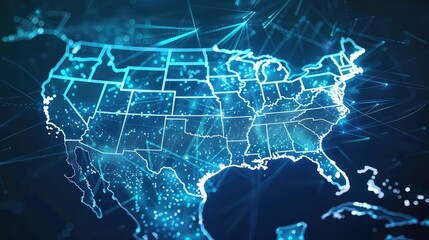 Technology Network Background, Generative AI