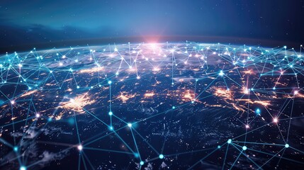 Technology Network Background, Generative AI