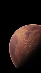 Wall Mural - Amazing red planet Mars in deep stellar space. elements furnished by NASA