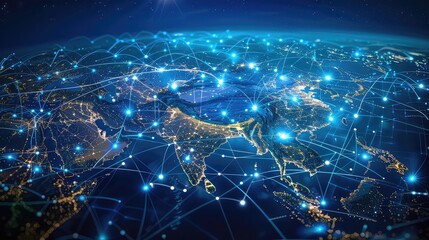 Technology Network Background, Generative AI
