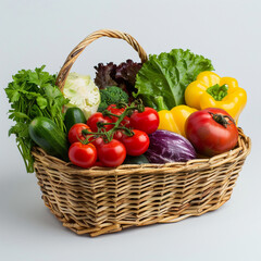 Canvas Print - vegetables in a basket