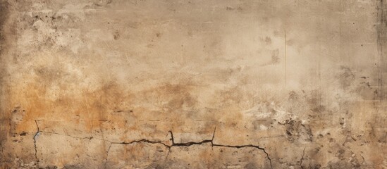 Aufkleber - Old textured natural cement or stone wall background for a retro-style banner design. Includes a grungy vibe, suitable for construction-themed copy space image.