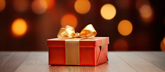 Poster - Small gift box with copy space image.