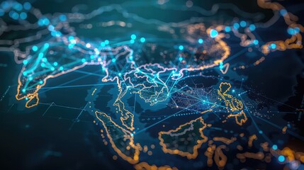 Technology Network Background, Generative AI