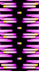 Fototapete - Pattern with moving stripes in game style. Design. Symmetrical moving stream of stripes. Mirror stream of fast moving lanes