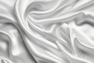 Wall Mural - A white fabric with a smooth texture, generative ai image.