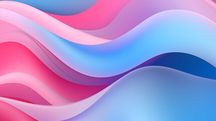 Wall Mural - blue and pink waves, colorful abstract background 