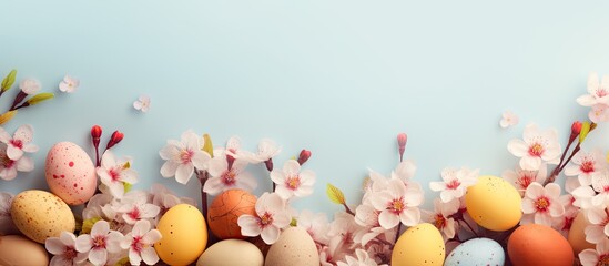 Aufkleber - Background for Easter holiday with copy space image.