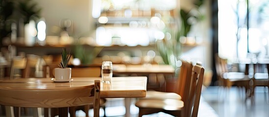 Aufkleber - Blur image dining room. with copy space image. Place for adding text or design