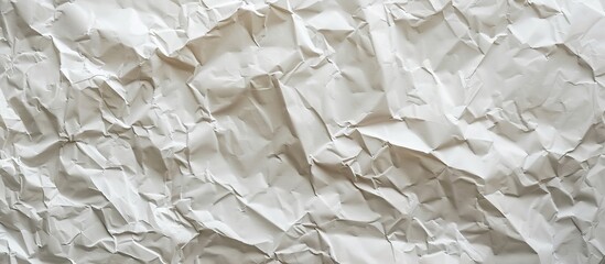 Poster - Used white stencil paper with wrinkles and copy space image for artistic texture.