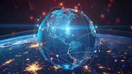 Technology Network Background, Generative AI