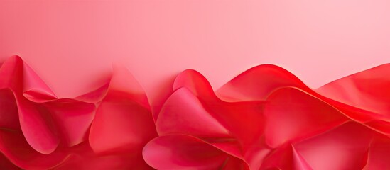 Poster - Vibrant pink and red paper background with copy space image for design and decoration.