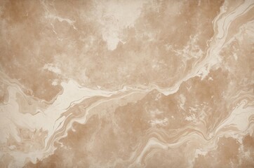 Canvas Print - Close-up of abstract marble texture with swirling patterns in shades of beige and white