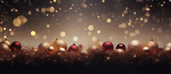 Aufkleber - Festive background for Christmas and New Year celebrations with room for text or graphics, also known as a copy space image.