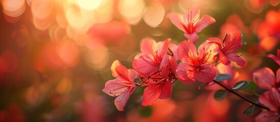 Aufkleber - Indian flowers showcasing their beauty in a captivating copy space image.