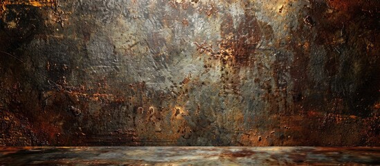 Aufkleber - Rusty metal texture background with a blank copy space image.