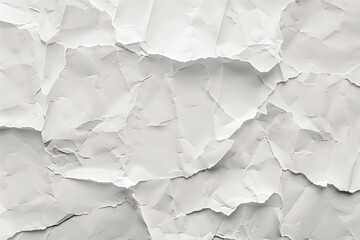 White paper texture background with a crumpled effect. Ideal for design, print, and decoration projects.