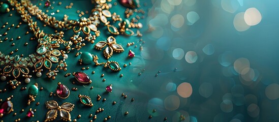 Aufkleber - Jewelry displayed against a background with copy space image.