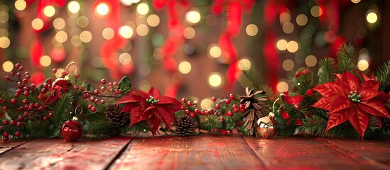 Fototapete - Holiday backdrop with copy space image.