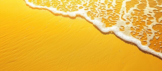 Aufkleber - Yellow sand background on the seashore with copy space image.