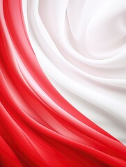 Wall Mural - Indonesian Flag, White and Red Poster design, realistic, HD, copy space - generative ai