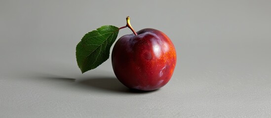 Wall Mural - Plum fruit with a copy space image.