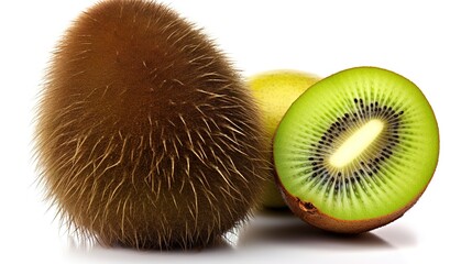 Sticker - kiwi fruit isolated on white background