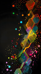 abstract molecules background. molecular structures or chemical engineering, genetic research, innov