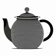 Canvas Print - Tea pot teapot black art.