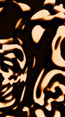 Poster - Orange and blue background. Design. Patterns create different shapes by rotating and changing the shape.