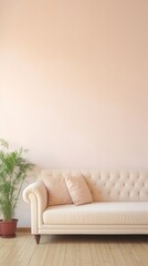 Wall Mural - Aesthetic sofa in living room wallpaper architecture furniture cushion.