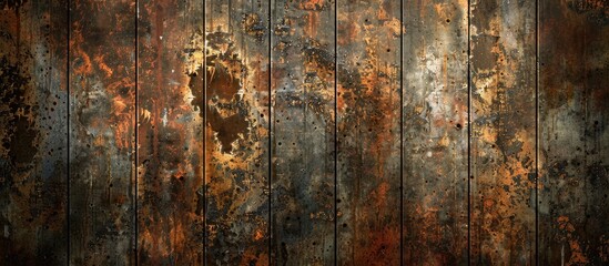 Poster - Background texture of grungy metal with a rusty appearance, suitable for a copy space image.