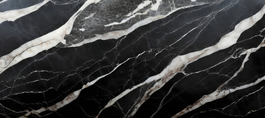 Wall Mural - Natural black marble texture for skin tile wallpaper luxurious background. Generative AI.	
