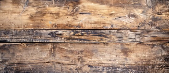 Poster - Rustic textured old wood plank featuring a background with copy space image.