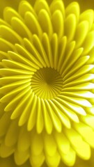 Poster - Animation of moving flower pattern with golden color. Motion. Golden floral pattern decreasing and increasing. Beautiful round pattern like aster flower