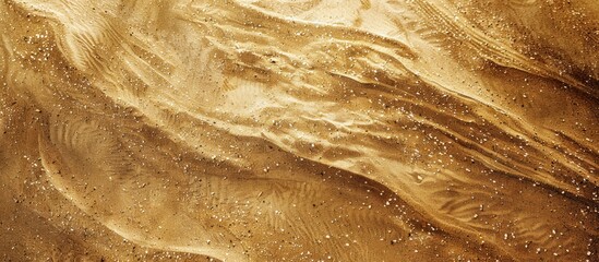 Poster - Texture of sand with a copy space image.