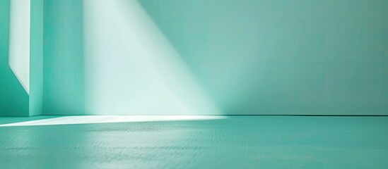 Aufkleber - A solid light turquoise blue background with ample copy space image.