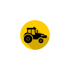 Sticker - Tractor icon isolated on transparent background