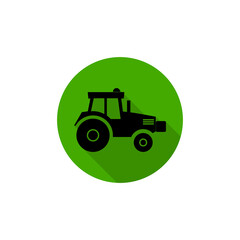 Sticker - Tractor icon isolated on transparent background