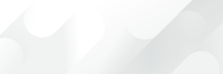 Wall Mural - abstract white geometric banner design background.