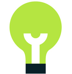 Poster - illustration of a icon lightbulb