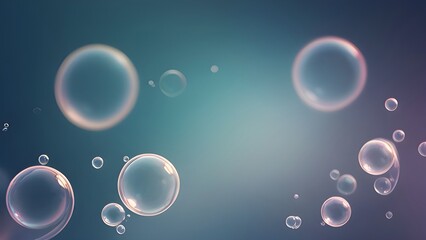 Wall Mural - abstract background with bubbles