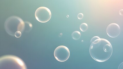 Wall Mural - abstract background with bubbles