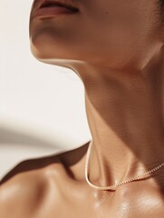Poster - an elegant commercial for a new jewelry subscription box, featuring close-ups of the pieces being un