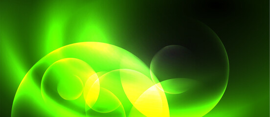 Aufkleber - Glowing light neon shiny background. Vector Illustration For Wallpaper, Banner, Background, Card, Book Illustration, landing page