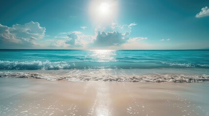 Wall Mural - Sand Sun Ocean