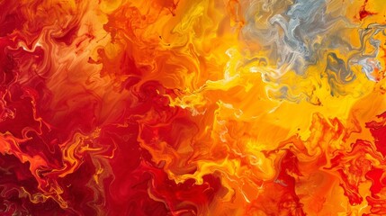 Leinwandbilder - Bright and vivid fire flames with a mix of red, orange, and yellow hues