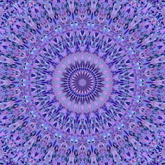 Poster - Psychedelic ornament background - hypnotic abstract circular colorful floral vector graphic