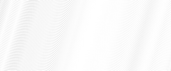 Poster - Vector abstract wavy line on white Transparent  background 